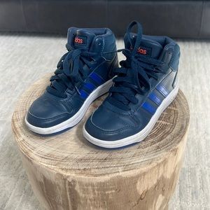 Girls high top adidas sneakers